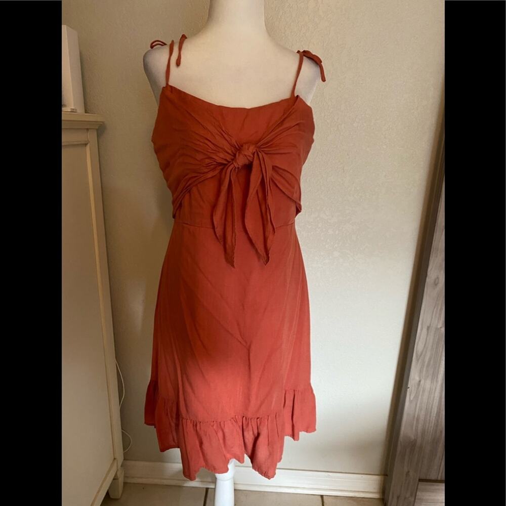 NWT RETHM Medium rust dress
